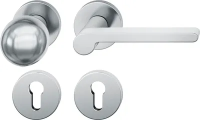 Produktbild von FSB Wechselgarnitur 12 1021 ASL auf Rosette PZ, Knopf fest,links,Edelstahl matt