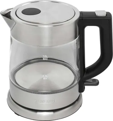Produktbild von SEVERIN Glas-Wasserkocher WK 3468 Edelstahl / schwarz