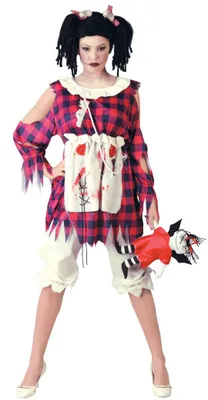 Produktbild von Horror Puppe Kostüm für Damen Gr. M/L, Größe:L