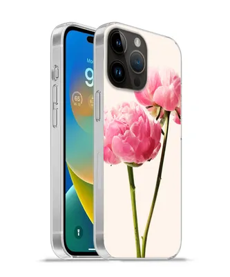 Produktbild von MuchoWow® Handyhülle Schutzhülle Hülle für Apple iPhone 14 Pro Max Blumen - Blüte - Rosa Silikon Softcase Handy Hülle - Hardcover