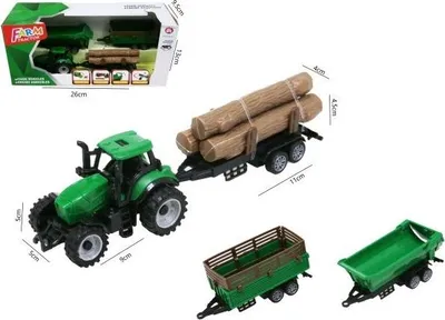 Produktbild von Zugmaschine 3 Anhänger 18cm H13979 51780
