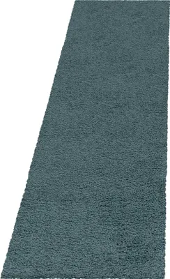Produktbild von Teppich Läufer Wohnzimmer Blau 80x250 Unicolor - Einfarbig