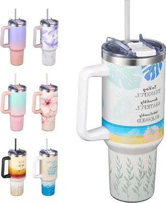 Produktbild von Isolierte Reisebecher 40 oz Edelstahl Wasserbecher