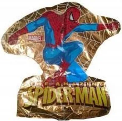 Image de Spiderman Gold Mini 14" ballon en plastique, 1 pièce