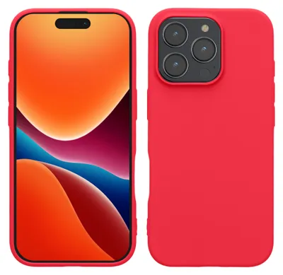 Produktbild von kwmobile Handyhülle für Apple iPhone 16 Pro Hülle - TPU Case - Kabelloses Laden - Schutzhülle Cover in Neon Pink