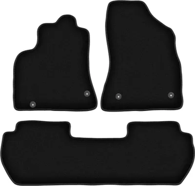 Immagine prodotto di Tappetini in velluto per Citroen Berlingo II (2008-2018, Multispace) neri, set 3 pz, con fissaggi