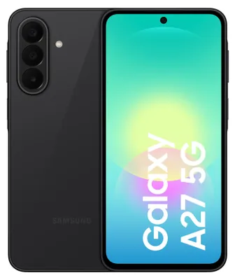 Produktbild von Samsung GALAXY A27 5G, 17 cm (6.7"), 6 GB, 128 GB, 50 MP, Android 16.0, Schwarz