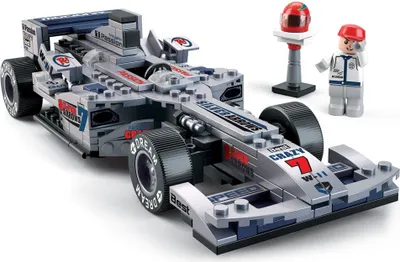 Zdjęcie produktu dla Zestaw klocków Torro – samochód wyścigowy Racing Team, srebrny
