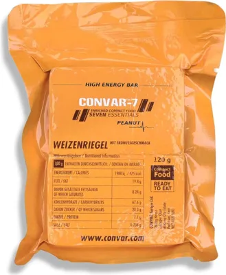 Produktbild von CONPAR -7 Hochenergie Stab - Erdnuss 120g Energybars Notfallration Prepper
