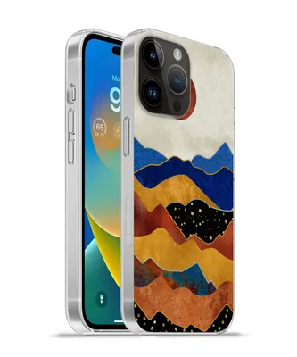 Produktbild von MuchoWow® Handyhülle Schutzhülle Hülle für Apple iPhone 14 Pro - Softcase Gold - Bronze - Blau Silikon Softcase Handy Hülle - Umschlag