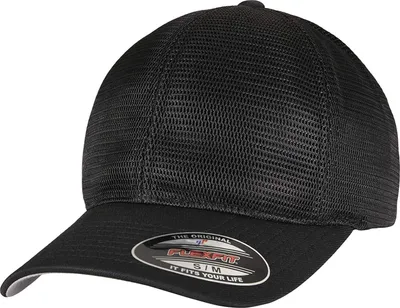 Produktbild von Flexfit - Herren/Damen Uni Kappe "360 Omnimesh", Netzmaterial RW8068 (S - M) (Schwarz)