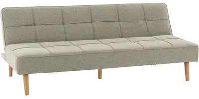 Image de Canapé convertible - 4 places - JULIE - Tissu Olive - 180 x 72 x 72 cm