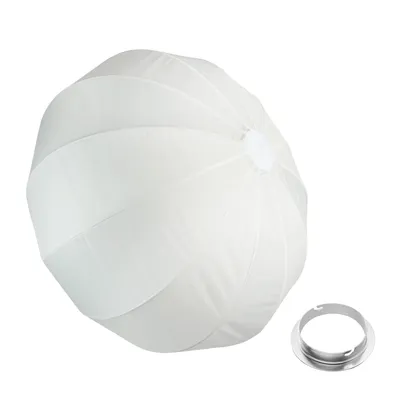 Image de Walimex pro Essential Ballon Softbox 80cm + adaptateur Elinchrom (15,2 cm) – Diffuseur lumineux 360° rapide, avec adaptateur Bowens