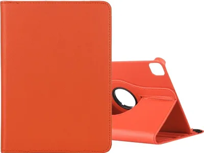 Produktbild von Mobigear DuoStand iPad Pro 12,9 Zoll (2022) Schutzhülle, drehbare Klapphülle - Orange