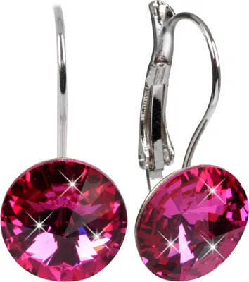 Productafbeelding van Elegante oorbellen in de kleur fuchsia, model Rivoli