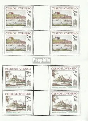 Produktbild von Briefmarken Tschechoslowakei 1979 Mi 2539Klb-2540Klb Kleinbögen (kompl.Ausg.) postfrisch Preßburg