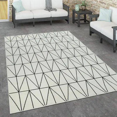Immagine prodotto di Tappeto per esterni Scandinavo resistente alle intemperie Moderno e di facile manutenzione per interni ed esterni Dimensioni 120x170 cm