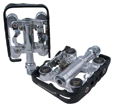 Produktbild von Autor A-Sport 25 Snap-on 1-seitige Pedale, silber-schwarz