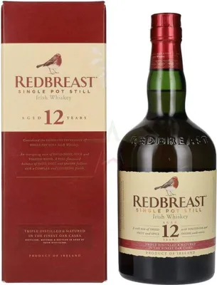 Produktbild von Redbreast 12 Years Old Single Pot Still Irish Whiskey 40,00 %  0,70 Liter