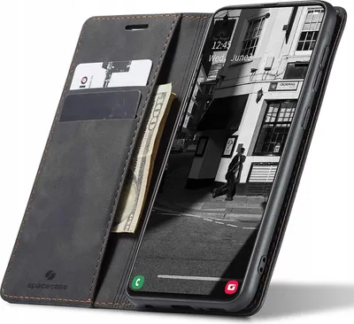 Image de SPACECASE Etui portefeuille pour Galaxy A51 Noir
