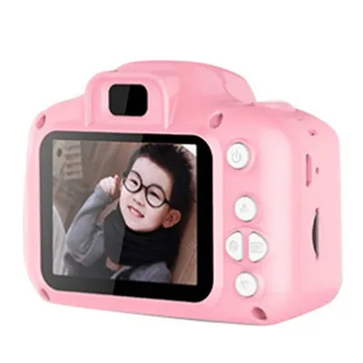 Zdjęcie produktu dla Aparat fotograficzny dla dzieci Goolrc 1080P HD – cyfrowy aparat dla dzieci i uczniów z 2-calowym ekranem LCD – idealny prezent na wakacje lub urodziny dla dzieci, aparat z motywami z kreskówek, prezent urodzinowy dla dzieci [różowy]
