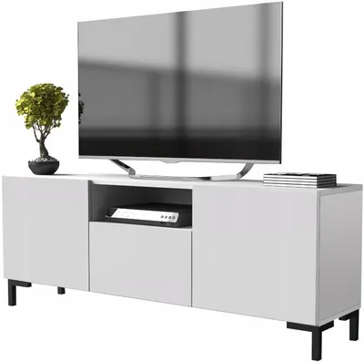 Produktbild von TV-Kommode 150 cm in Weiß Matt, stehend oder hängend