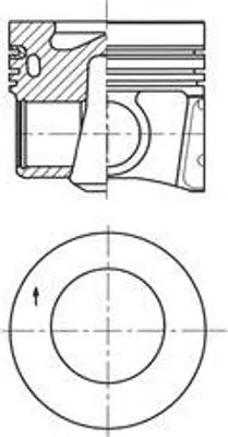 Produktbild von KOLBENSCHMIDT Kolben 41708610 für VW Golf VII Schrägheck (5G1 BQ1 BE1 BE2)