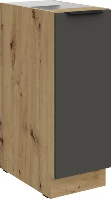 Produktbild von LUNARA Auszugsschrank – Breite 30 cm, Graphit/Eiche (Artisan).