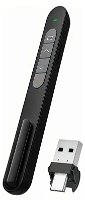 Immagine prodotto di Clicker wireless per presentazioni, ideale per lezioni e riunioni, compatto e portatile