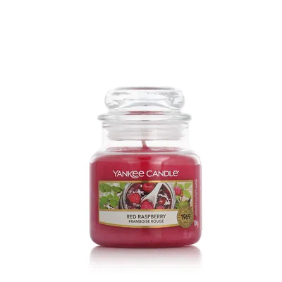 Productafbeelding van Yankee Candle geurkaars, smaak: Raspberry Tea, categorie: fruitgeur