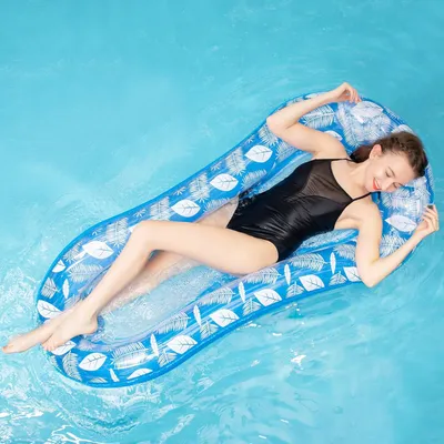 Produktbild von Wasserhängematte, Luftmatratze mit Mesh, mit Kopfstütze, für Schwimmbad