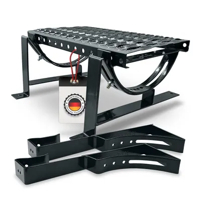 Produktbild von Dachtritt 40 cm für Metalldachziegel 350/35 mm | Schornsteinfegertritt inkl. Laufrost & Montagematerial | Anthrazit (7016)