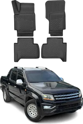 Imagen del producto de Alfombrilla para pies de goma TPE para VW Amarok (modelos 2HA, 2HB, S1B, S6B, S7A, S7B)