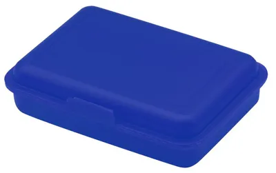 Produktbild von Brotzeitbox aus PP, trend-blau, kompakte Größe, mit 1 Klickverschluss, passend für Vorratsdose School-Box groß