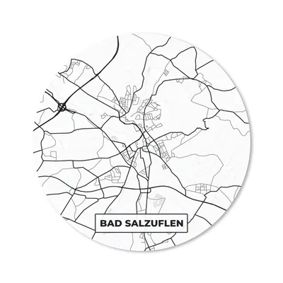Produktbild von MuchoWow® Mauspad Mousepad Karte - Bad Salzuflen - Stadtplan - Wegbeschreibung 40x40 cm - Mousepads - Maus Mat - Pad - Mausunterlage - Schreibtisch Accessoires