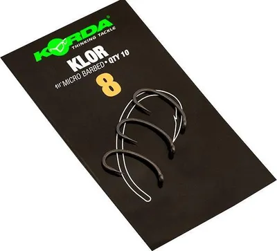 Zdjęcie produktu dla Haczyki Karpiowe Bezzadziorowe Korda Klor B Barbless r. 8