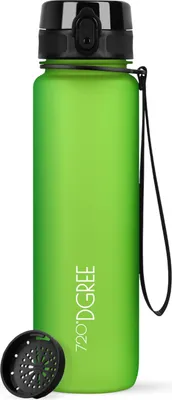 Produktbild von 720°DGREE Trinkflasche uberBottle softTouch mit Sieb apple green 1l