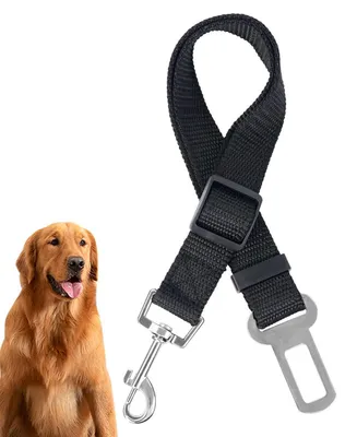 Productafbeelding van Universele veiligheidsgordel voor honden, verstelbaar, 35-65 cm, zwart