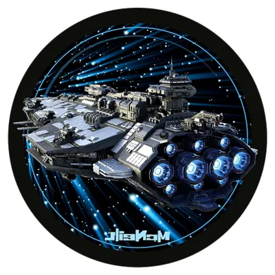 Produktbild von McAddy Motivmagnet Weltraum schwarz/blau