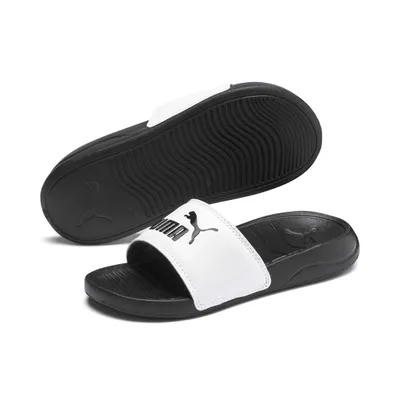 Produktbild von PUMA Uni Kinder Popcat 20 PS Badeschuhe Sandale Wassersandale Slipper 372313, Größe:EUR 33 / UK 1 / 20 cm, Farbe:Weiß (Puma White - Puma Black)