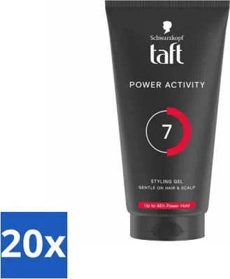 Productafbeelding van Taft - Power Activity 7 - Styling Gel - Energieke styling - 150 ml - Voordeelverpakking - 20 stuks