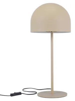 Image de Lampe de table beige pour ampoule E27