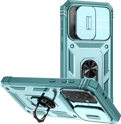 Immagine prodotto di Avizar, cover per Samsung Galaxy A56 con anello magnetico e protezione della fotocamera, verde