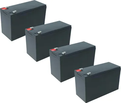 Produktbild von vhbw 4x Akku Bordbatterie kompatibel mit ABUS Terxon SX AZ4000 Alarmanlage (6 Ah, 12 V, AGM), 15,2 x 10 x 6,6 cm