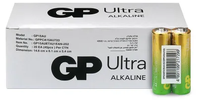 Produktbild von GP Ultra Alkaline G-TECH AA/LR6 Alkaline-Batterien, 40 Stück