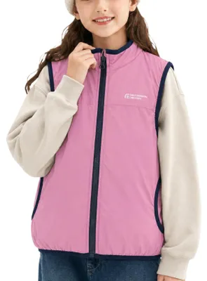 Productafbeelding van Fleece Vest voor Kinderen - Mouwloos en Waterafstotend - Roze