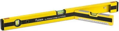 Produktbild von FLÜWA Wasserwaage - 60 cm - schwarz/gelb