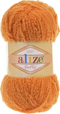 Produktbild von Alize Baby Softy 06 Orange – superweiches Baby-Garn, pflegeleicht