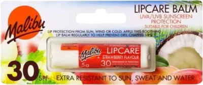 Produktbild von Malibu Lip Care Erdbeergeschmack Lippenstift SPF30