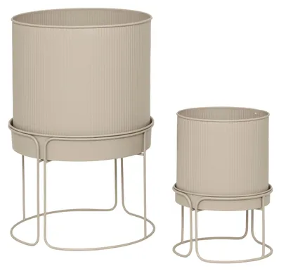 Produktbild von Blumentöpfe aus Metall, AZE, Ø 30 cm, 2er-Set